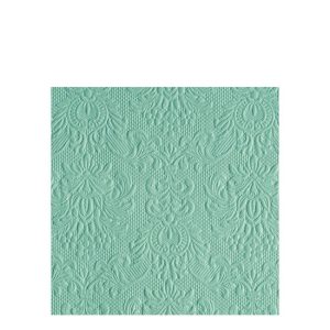 AMB.12511110 Elegance pale aqua dombornyomott papírszalvéta 25x25cm, 15db-os