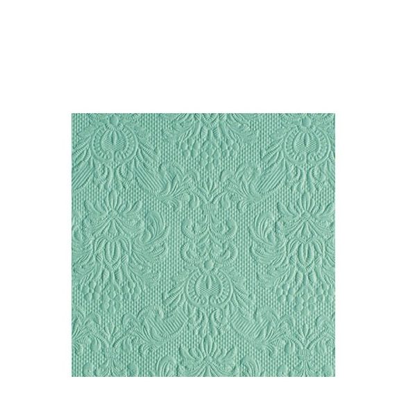 AMB.12511110 Elegance pale aqua dombornyomott papírszalvéta 25x25cm, 15db-os