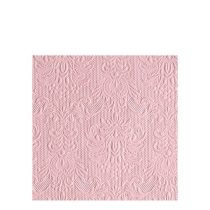   AMB.12511109 Elegance pastel rose dombornyomott papírszalvéta 25x25cm, 15db-os