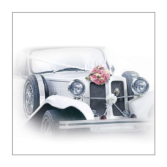 AMB.13312990 Wedding Car papírszalvéta 33x33cm,20db-os