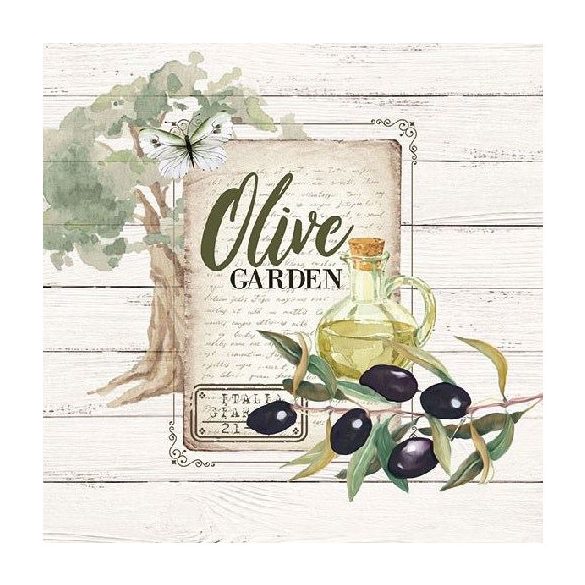 AMB.13312950 Olive Garden papírszalvéta 33x33cm,20db-os