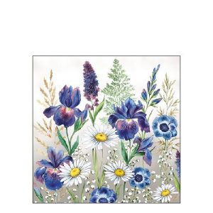 AMB.12513235 Mixed Meadow Flowers papírszalvéta 25x25cm,20db-os