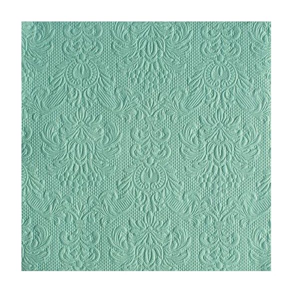 AMB.14011110 Elegance Pale Aqua dombornyomott papírszalvéta 40x40cm,15db-os