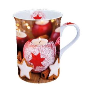 AMB.38613400 Star On Candle porcelánbögre 0,25l