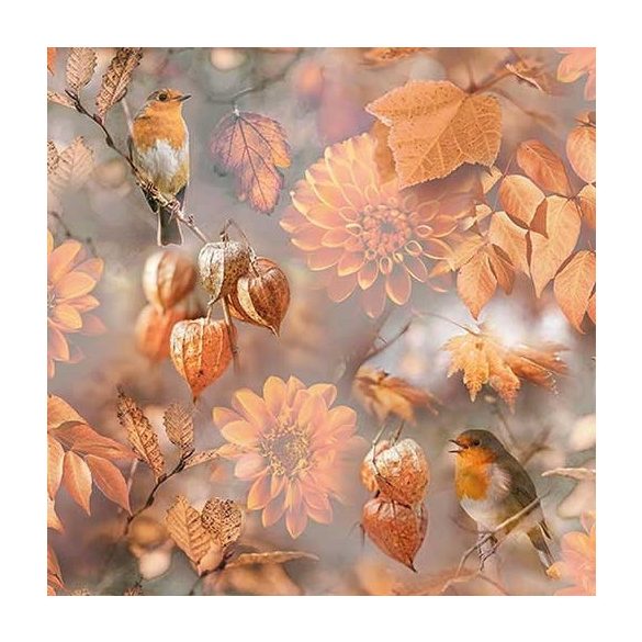 AMB.13313695 Orange Autumn papírszalvéta 33x33cm,20db-os