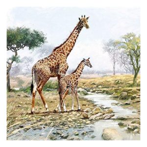 AMB.13314070 Giraffes papírszalvéta 33x33cm,20db-os