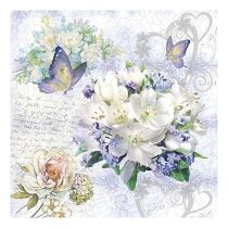 AMB.13314085 Flower Love papírszalvéta 33x33cm,20db-os