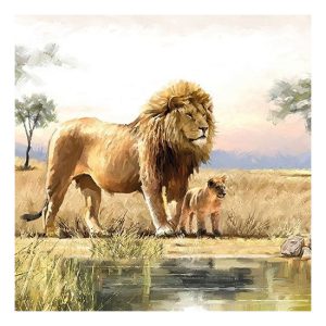 AMB.13314060 Lions papírszalvéta 33x33cm,20db-os