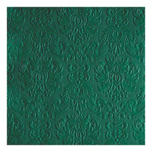 AMB.13314256 Elegance dark mint dombornyomott papírszalvéta 33x33cm,15db-os