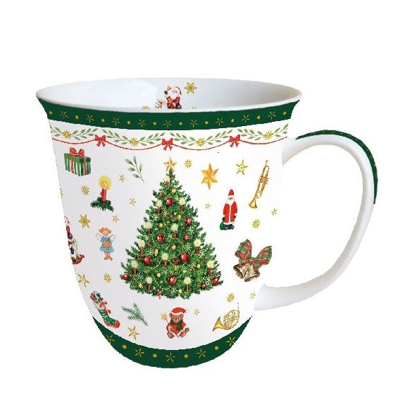 AMB.38414515 Christmas Evergreen porcelánbögre 0,4L