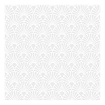  AMB.13313738 Art Deco White/pearl papírszalvéta 33x33cm, 20db-os