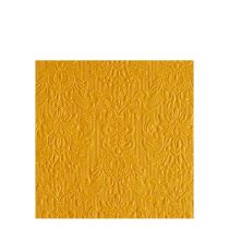   AMB.12514258 Elegance ocher dombornyomott papírszalvéta 25x25cm, 15db-os