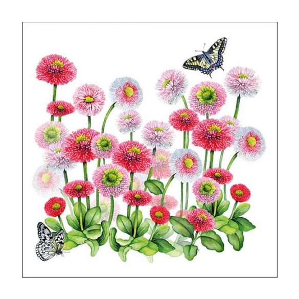 AMB.13314950 Bellis papírszalvéta 33x33cm, 20db-os