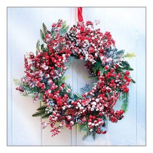 AMB.33314625 Frozen Wreath papírszalvéta 33x33cm, 20db-os