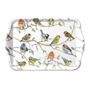 AMB.13714975 Birds Meeting műanyag kistálca 13x21cm