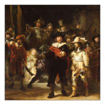   AMB.13315085 Night Watch  papírszalvéta 33x33cm,20db-os (Rembrandt:Éjjeli őrjárat)