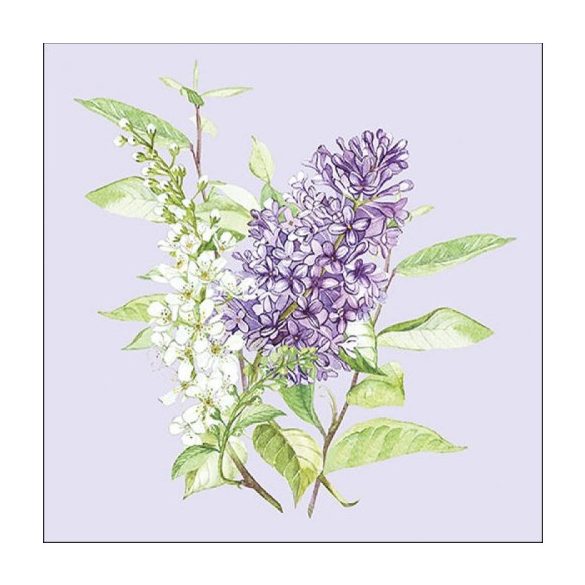 AMB.13314901 Lilac Lila papírszalvéta 33x33cm, 20db-os