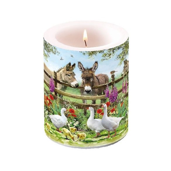 AMB.19113945 Meeting Point átvilágítós gyertya 12x10cm