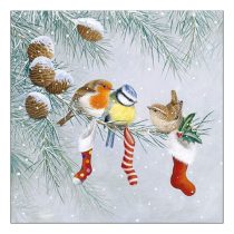  AMB.33315310 Christmas Socks papírszalvéta 33x33cm, 20db-os