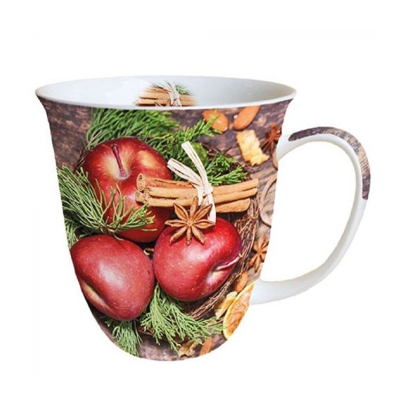 AMB.38415300 Winter Apples porcelánbögre 0,4l