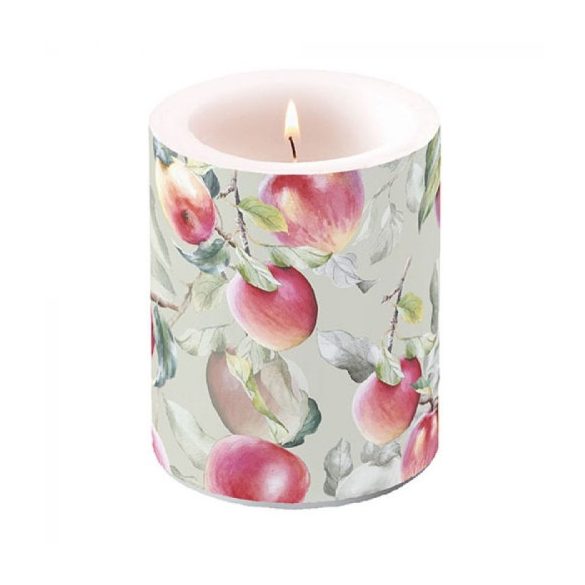 AMB.19115630 Fresh Apples Green átvilágítós gyertya 12x10cm