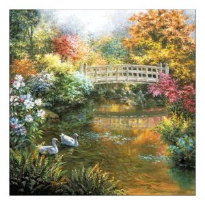 AMB.13315615 White Swans papírszalvéta 33x33cm, 20db-os