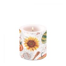   AMB.19215635 Pumpkins & Sunflowers átvilágítós gyertya 8x7,5cm
