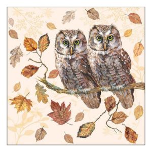 AMB.13315460 Owl Couple papírszalvéta 33x33cm, 20db-os