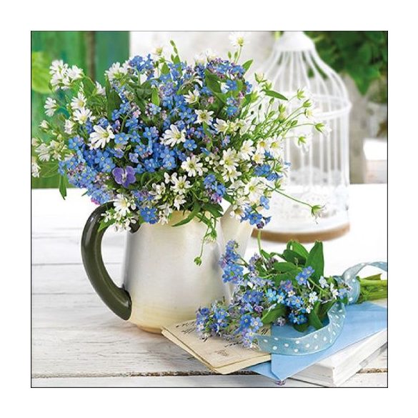 AMB.13316270 Forget Me Not papírszalvéta 33x33cm, 20db-os