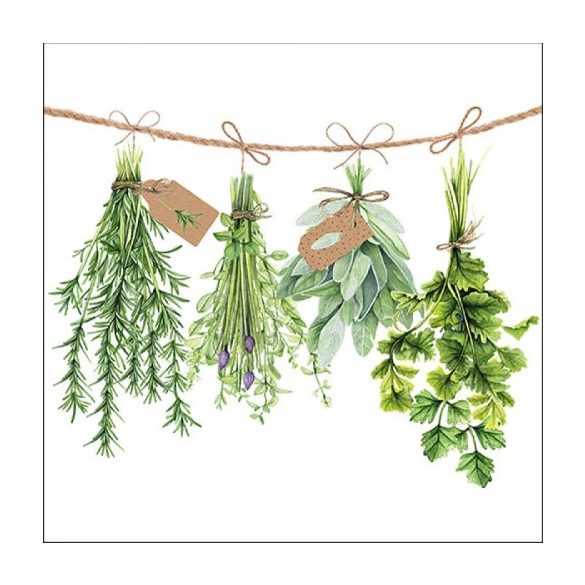 AMB.13316285 Fresh Herbs papírszalvéta 33x33cm,20db-os