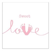 AMB.13316050 Sweet Love Girl papírszalvéta 33x33cm,20db-os