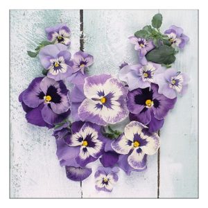 AMB.13316070 Pansy Heart papírszalvéta 33x33cm, 20db-os