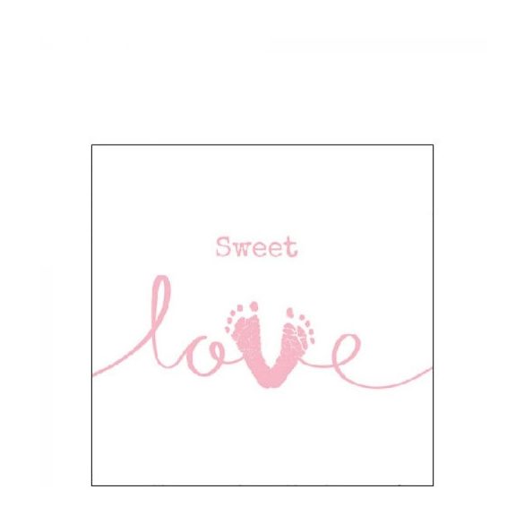 AMB.12516050 Sweet Love Girl papírszalvéta 25x25cm,20db-os