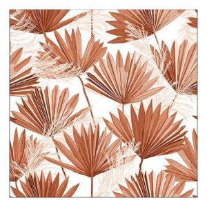 AMB.13316240 Palm Leaf Brown papírszalvéta 33x33cm,20db-os