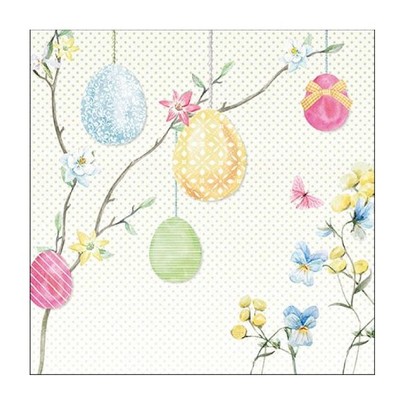 AMB.23316375 Hanging Eggs papírszalvéta 33x33cm, 20db-os