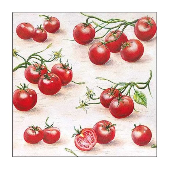 AMB.13316130 Tomatoes papírszalvéta 33x33cm,20db-os