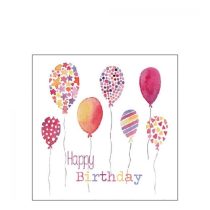   AMB.12516295 Birthday Balloons papírszalvéta 25x25cm,20db-os