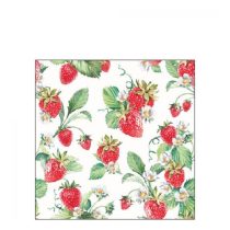  AMB.12515915 Garden Strawberries papírszalvéta 25x25cm, 20db-os