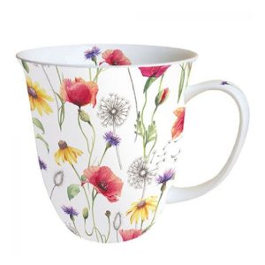 AMB.18415890 Poppy Meadow porcelánbögre 0,4L
