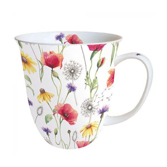 AMB.18415890 Poppy Meadow porcelánbögre 0,4L
