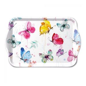 AMB.13716265 Butterfly Collection White műanyag kistálca 13x21cm