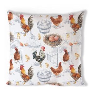 AMB.16215875 Chicken Farm párnahuzat 40x40cm, 100% pamut