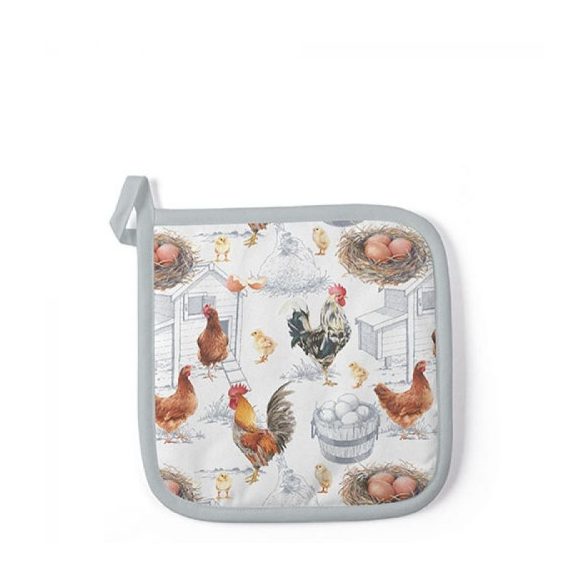 AMB.16515875 Chicken Farm edényalátét 20x20cm,100% pamut