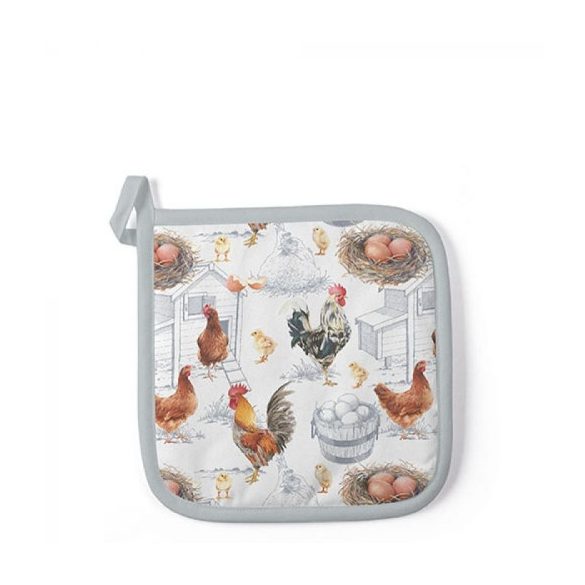 AMB.16515875 Chicken Farm edényalátét 20x20cm,100% pamut