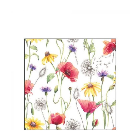 AMB.12515890 Poppy Meadow papírszalvéta 25x25cm, 20db-os