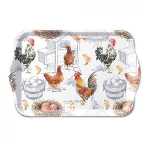 AMB.13715875 Chicken Farm műanyag kistálca 13x21cm