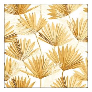 AMB.13316241 Palm Leaf Gold papírszalvéta 33x33cm,20db-os