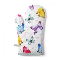   AMB.16416265 Butterfly Collection white edényfogó kesztyű 18x30cm,100% pamut