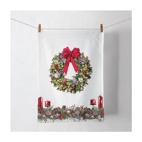 AMB.37816550 Bow On Wreath konyharuha 50x70cm, 100% pamut