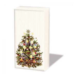 AMB.32215345 X-Mas Tree cream papírzsebkendő 10db-os